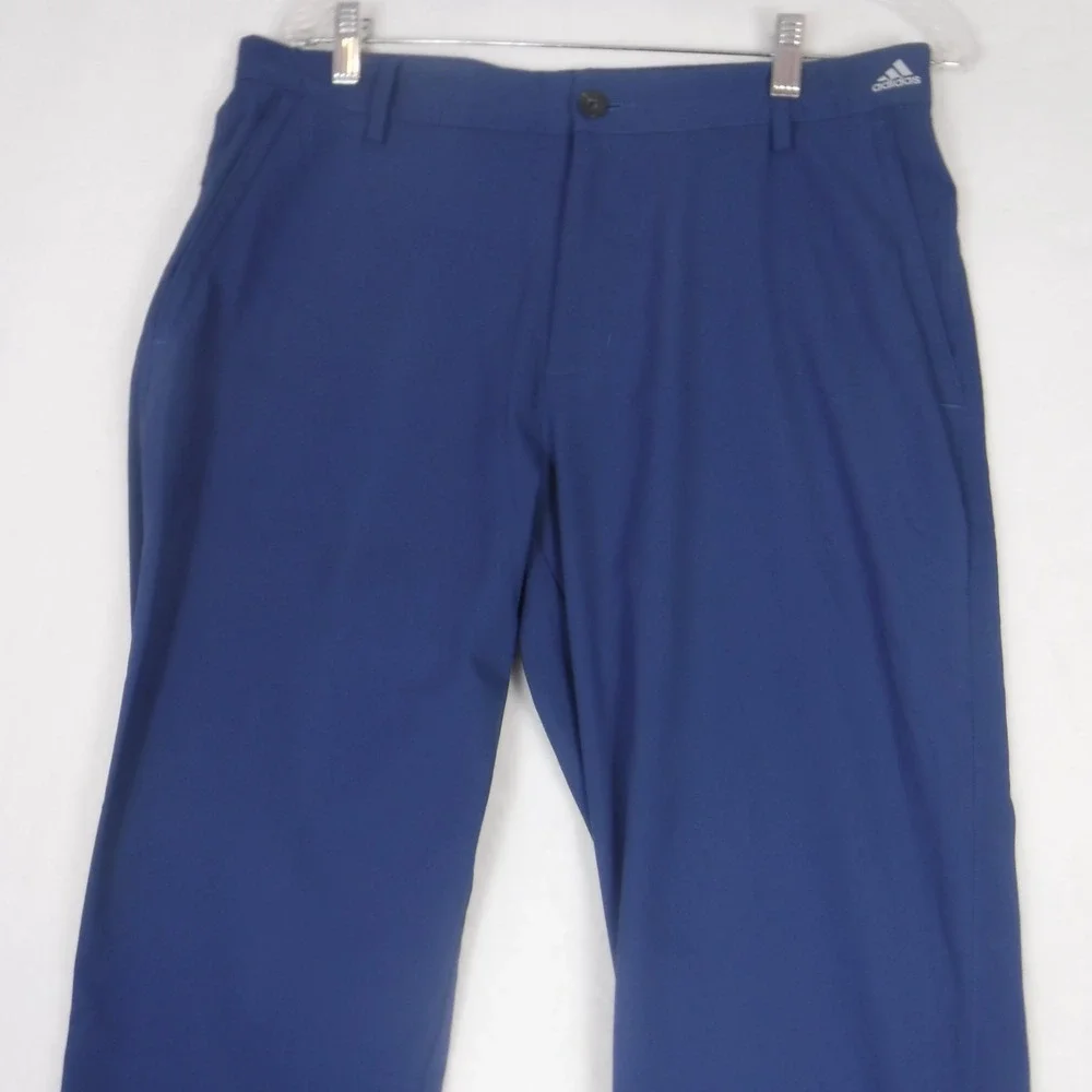 Adidas Pants Mens 32‎ x 32 Blue Chino Straight Fit Adizero Performance Golf